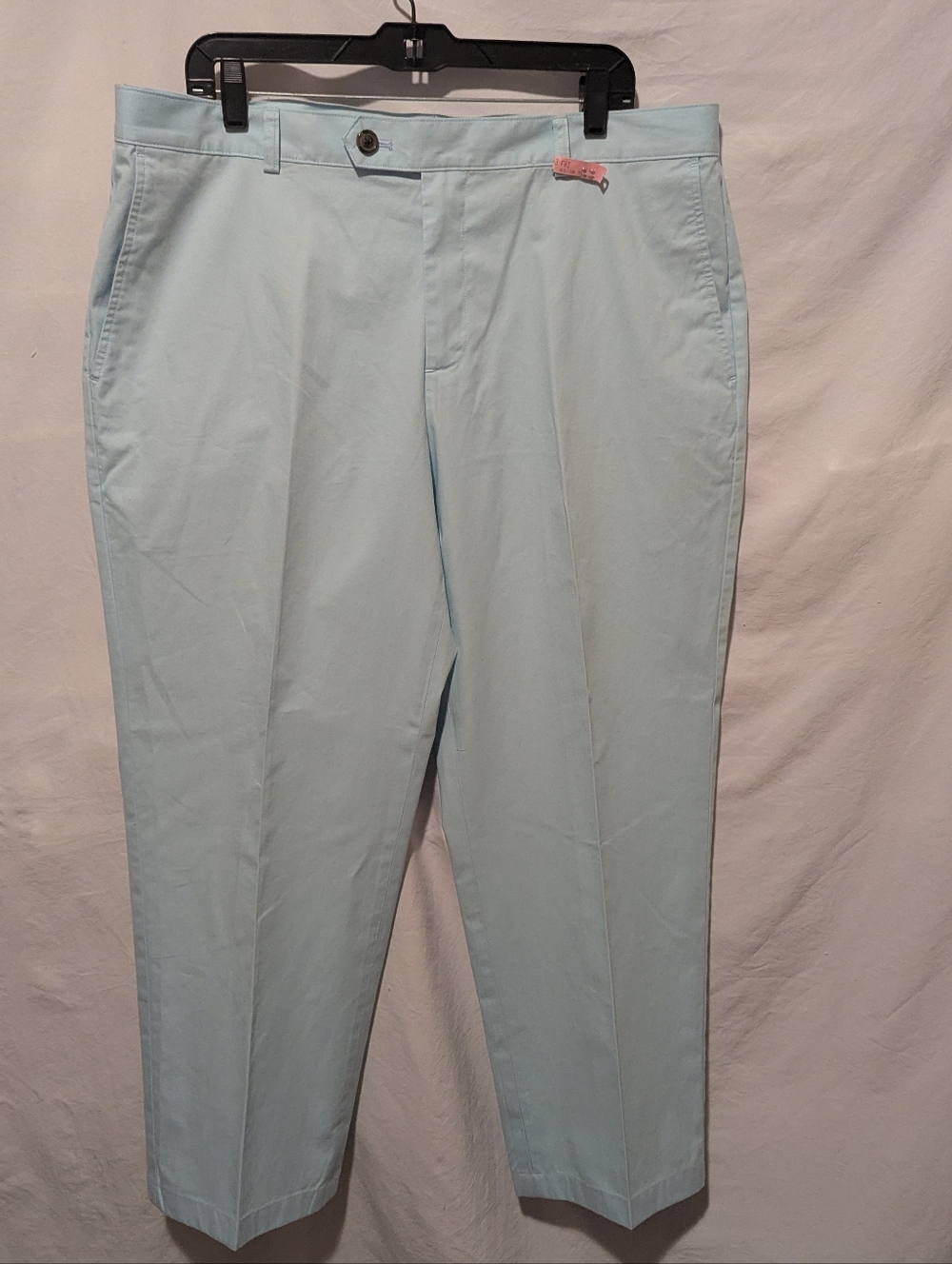 Brooks Brothers Men's Light Blue Cotton Chinos Pants W38" Inseam 27" Dry Cleaned